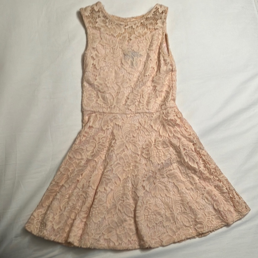 AQUA girls size M lace dress